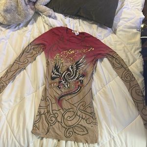 ed hardy christian audigier rare long sleeve